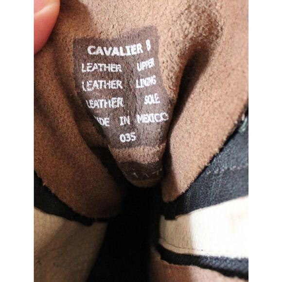 Freebird by Steven Brown Cavalier Heeled Leather Boots Size 8 - Picture 7 of 7